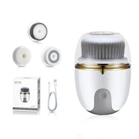 HKM-996243 Electric Rotating Multifunctional Face Washing Device with USB Charging and Deep Cleansing Brush Heads