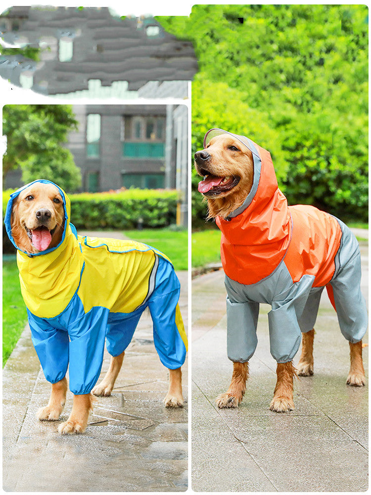 HKM-9963069 Waterproof Casual Raincoat for Dogs - Sizes 3XL to 7XL