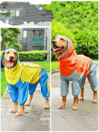 HKM-9963069 Waterproof Casual Raincoat for Dogs - Sizes 3XL to 7XL