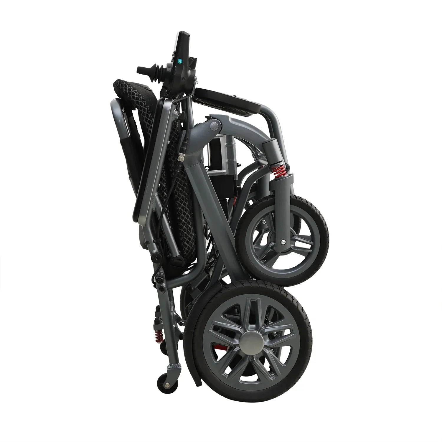 HKM-996371 Foldable Electric Wheelchair with 200W Brushless Motors and Remote Control, Aluminum Alloy Frame, Lithium Battery