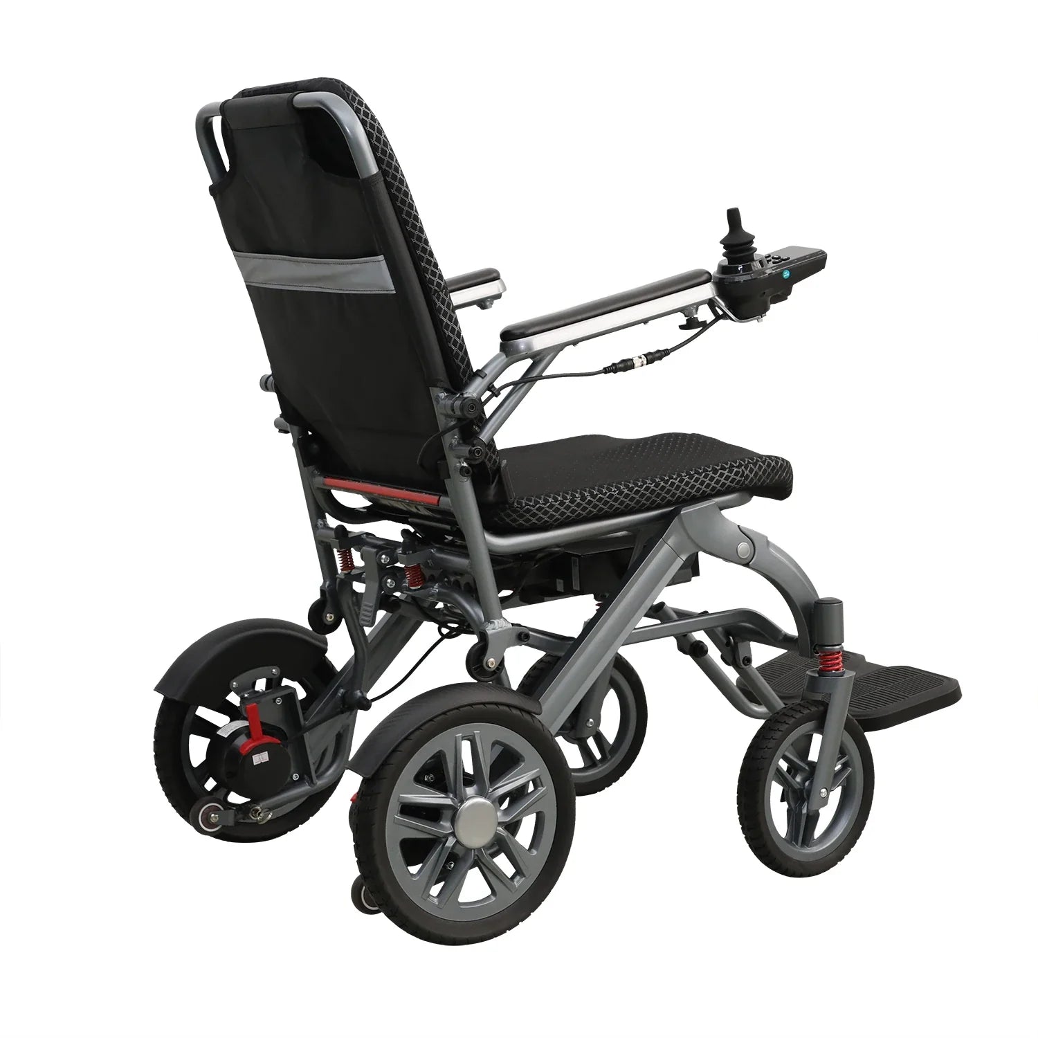 HKM-996371 Foldable Electric Wheelchair with 200W Brushless Motors and Remote Control, Aluminum Alloy Frame, Lithium Battery