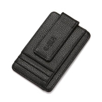 HKM-996371 Korean Style Men's PU Leather Wallet with Magnetic Snap, Card Holder, and Coin Pocket in Black or Brown
