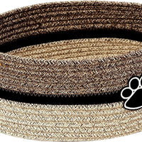 HKM-9963965 Handmade Cotton Woven Basket for Organizing Toys, Nursery, and Home Décor - Light Beige