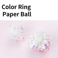 HKM-9964093 Colorful Noise-Making Paper Ball Cat Toy for Engaging Self-Play and Entertainment