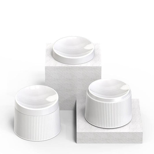 HKM-996499 Geometric Double Cat Bowl - A5 Food Grade Melamine, 194mm Diameter, 145mm Height
