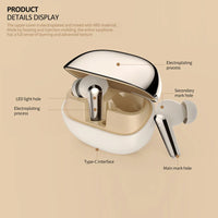 HKM-996499 Stylish ANC TWS Earphones with Type-C Fast Charging for Enhanced Sound Quality