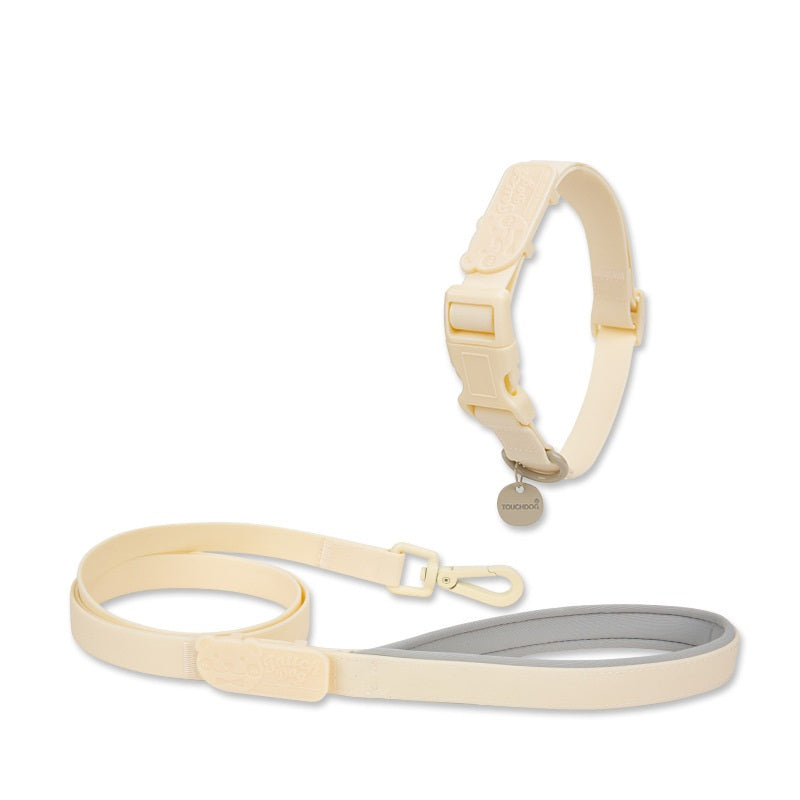 HKM-9966269 Waterproof PVC Pet Collar with Traction Rope ¨C Durable and Comfortable Design