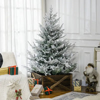 HKM-996627 6 Foot Artificial Christmas Tree with 795 Realistic Branches and Steel Base, Easy Assembly, Green Color