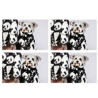 HKM-9966909 Warm Thick Padded Coat for Cats and Dogs - Cotton, Black and White, Multiple Sizes Available
