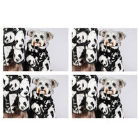 HKM-9966909 Warm Thick Padded Coat for Cats and Dogs - Cotton, Black and White, Multiple Sizes Available