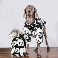 HKM-9966909 Warm Thick Padded Coat for Cats and Dogs - Cotton, Black and White, Multiple Sizes Available