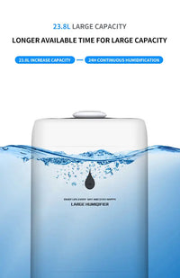 HKM-996691 23.8L Industrial Evaporative Humidifier with Ultrasonic Air Disinfection Technology