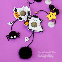 HKM-9967293 Elastic String Cat Teaser Stick with Felt Dolls and 2m Elastic Rope