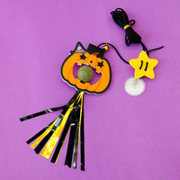 HKM-9967293 Elastic String Cat Teaser Stick with Felt Dolls and 2m Elastic Rope