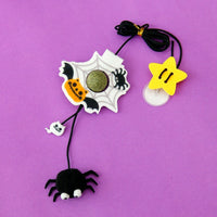 HKM-9967293 Elastic String Cat Teaser Stick with Felt Dolls and 2m Elastic Rope
