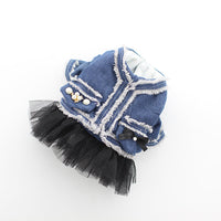 HKM-9968829 Fragrant Denim Tutu Skirt for Dogs - Stylish Four-Legged Casual Wear