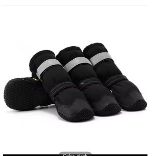 HKM-9969085 Waterproof and Breathable Medium to Large Dog Shoes - Non-Slip, Wear-Resistant, Warm Rubber Design