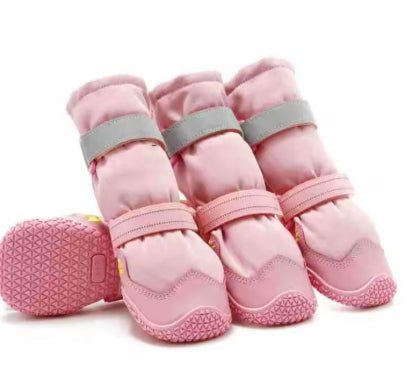 HKM-9969085 Waterproof and Breathable Medium to Large Dog Shoes - Non-Slip, Wear-Resistant, Warm Rubber Design