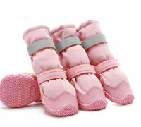 HKM-9969085 Waterproof and Breathable Medium to Large Dog Shoes - Non-Slip, Wear-Resistant, Warm Rubber Design