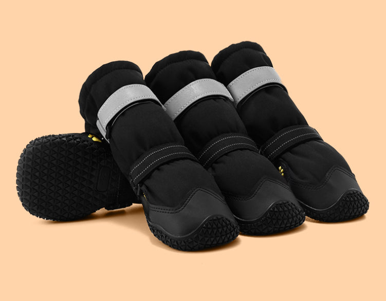 HKM-9969085 Waterproof and Breathable Medium to Large Dog Shoes - Non-Slip, Wear-Resistant, Warm Rubber Design