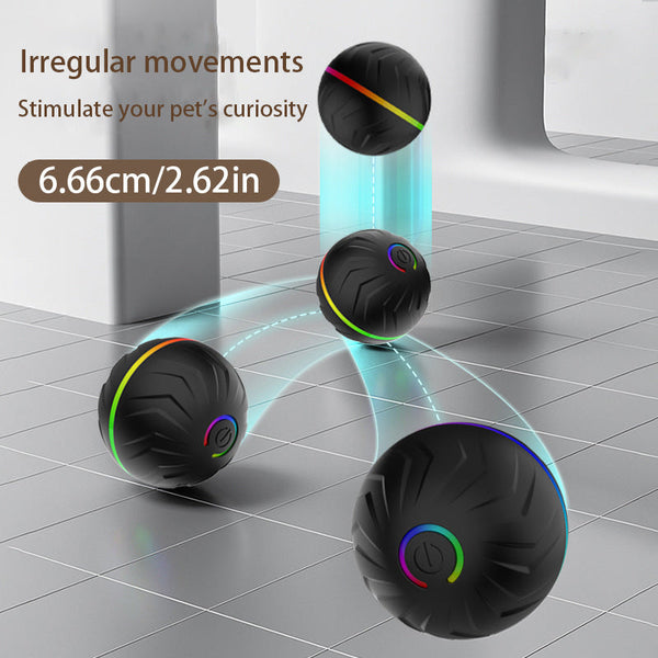 HKM-9969725 Intelligent Gravity Bouncing Ball for Dogs - Durable Rubber Pet Toy in Assorted Colors