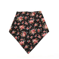 HKM-9969853 Floral Pattern Cotton Triangle Scarf for Pets - Versatile Scarf Bib