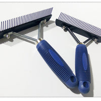 HKM-9974461 Stainless Steel Hair Removal Comb with Solid Wood Handle for Pets
