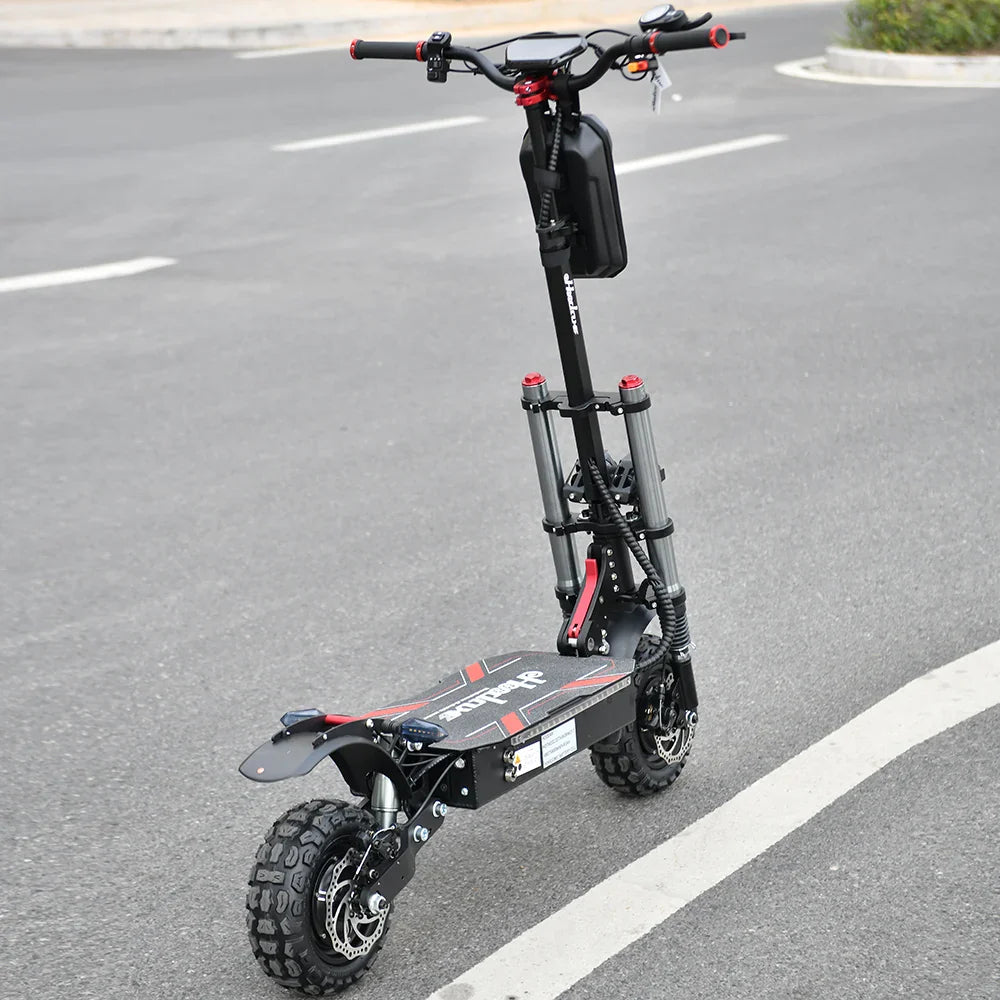 HKM-997523 60V 20Ah Electric Scooter, 5600W Motor, 80-100km Range, 100km/h Max Speed, Foldable Design