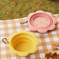 HKM-9975485 Collapsible Silicone Dog Bowl for Travel - BPA Free, Foldable with Carabiner, Ideal for Food and Water