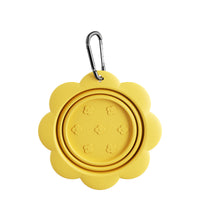 HKM-9975485 Collapsible Silicone Dog Bowl for Travel - BPA Free, Foldable with Carabiner, Ideal for Food and Water