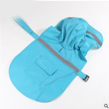HKM-9976381 Reflective Waterproof Raincoat for Large and Medium Dogs ¨C Available in Multiple Colors