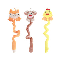HKM-9977661 Spring-Loaded Durable Plush Cat Toys with Catnip for Chewing and Hanging