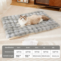 HKM-9978045 Cozy Flannel Pet Blanket for Cats - Thickened Lambswool Sleeping Mat