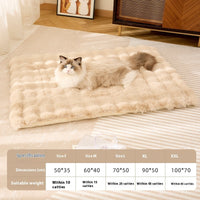 HKM-9978045 Cozy Flannel Pet Blanket for Cats - Thickened Lambswool Sleeping Mat