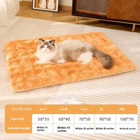 HKM-9978045 Cozy Flannel Pet Blanket for Cats - Thickened Lambswool Sleeping Mat