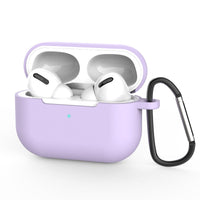 HKM-997843 AirPods 1 & 2 Silica Gel Clamshell Case with Hook and Anti-Loss Rope