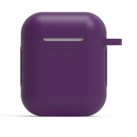 HKM-997843 AirPods 1 & 2 Silica Gel Clamshell Case with Hook and Anti-Loss Rope