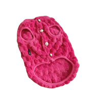 HKM-9978557 Cozy Emerald and Agate Rose Plush Vest for Cats and Dogs