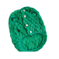 HKM-9978557 Cozy Emerald and Agate Rose Plush Vest for Cats and Dogs