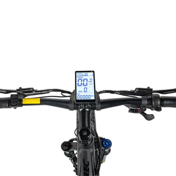 HKM-997971 Electric Mountain Bike 48V 17Ah 750W Lithium Battery Fat Tire E-Bike Aluminum Alloy Frame 9-Speed Disc Brake 26" Wheels