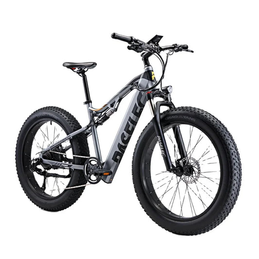 HKM-997971 Electric Mountain Bike 48V 17Ah 750W Lithium Battery Fat Tire E-Bike Aluminum Alloy Frame 9-Speed Disc Brake 26" Wheels