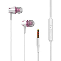 HKM-997971 Wired In-Ear Headphones with Microphone for Gaming and Music, Silicone Earplugs, 110cm TPE Cable