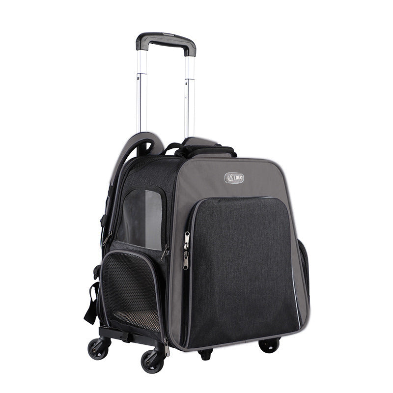 HKM-9980221 Large Outdoor Shoulder Cat and Dog Backpack, 20L Capacity, Durable Composite Material