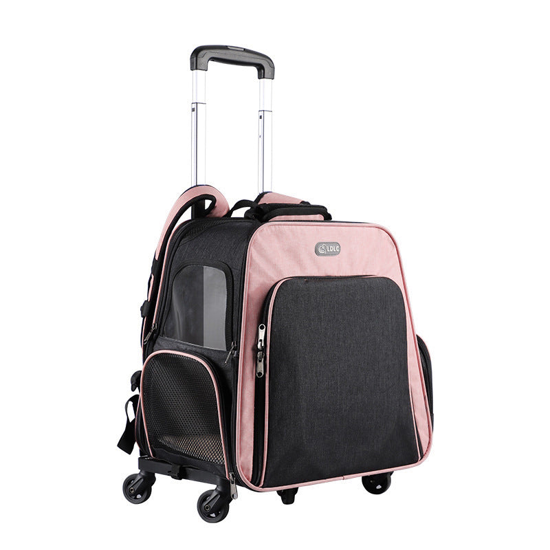 HKM-9980221 Large Outdoor Shoulder Cat and Dog Backpack, 20L Capacity, Durable Composite Material