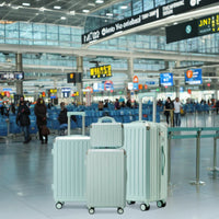 HKM-998035 Stylish Girl's Travel Suitcase with Aluminium Wheels and Cup Holder, Durable PC ABS Trolley for Kids