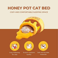 HKM-9981245 Comfortable Memory Foam Cat Bed with Stylish Washable Cover and Removable Cushion