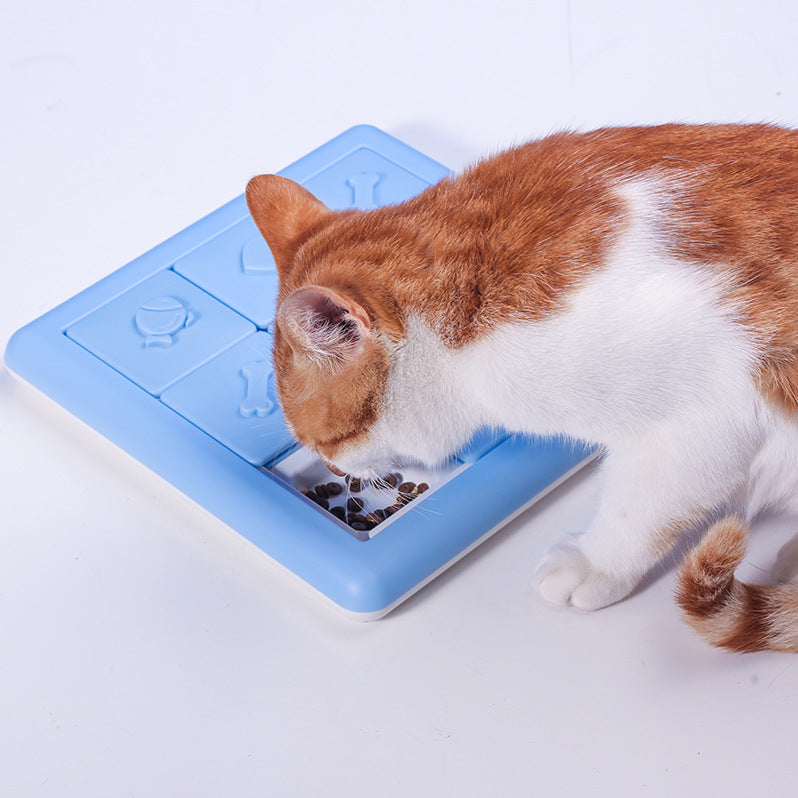 HKM-9984573 Slow Feeder Pet Bowl - Interactive Treasure Hunt Training Toy for Dogs and Cats, Bite Resistant, 25.5cm