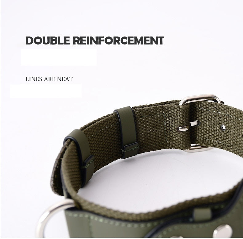 HKM-9985213 Airtag-Compatible Dog Collar and Leash for Medium and Large Dogs