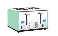 HKM-998547 Electric 4-Slice Smart Touchscreen Bread Toaster for Modern Kitchens