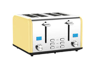 HKM-998547 Electric 4-Slice Smart Touchscreen Bread Toaster for Modern Kitchens